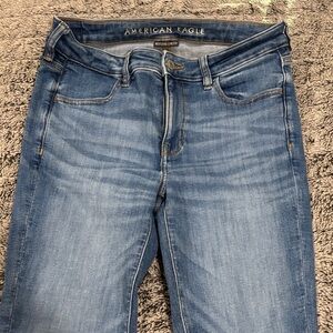 American Eagle Outfitters Women's Light Blue Skinny Jeans